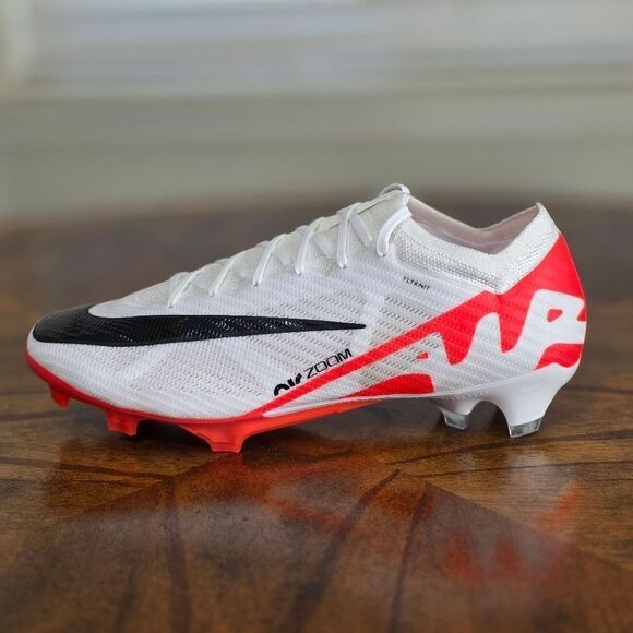Nike Zoom Vapor 15 Elite Soccer Shoes White Black Crimson Men\'s 13 LE DJ4978-600 main image 9